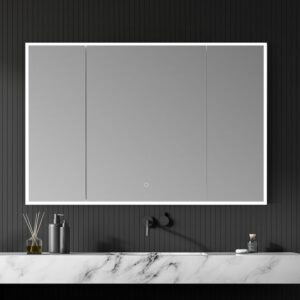 Altair 759048-LED-MC Carsoli 48 Inch Rectangle Frameless Surface-Mount or Recessed LED Lighted Bathroom Medicine Cabinet