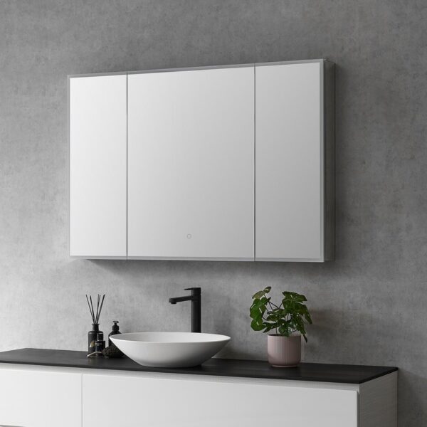 Altair 759048-LED-MC Carsoli 48 Inch Rectangle Frameless Surface-Mount or Recessed LED Lighted Bathroom Medicine Cabinet