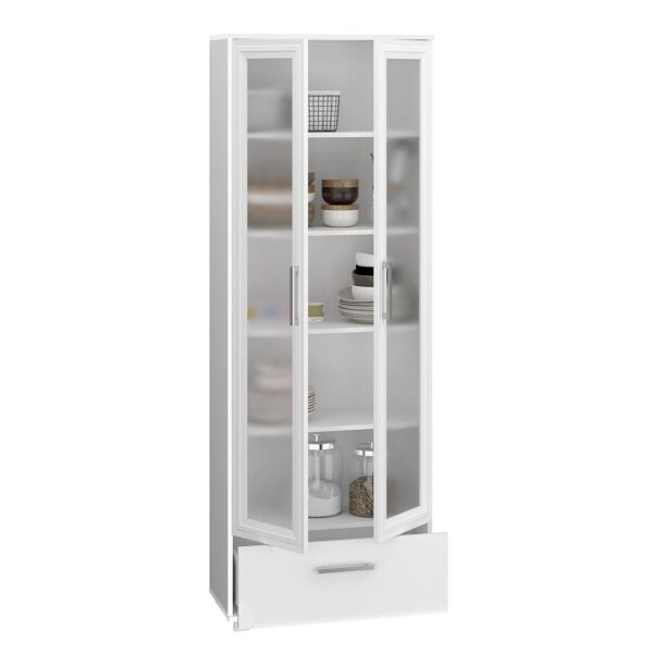 Manhattan Comfort Serra 1.0 5-Shelf Bookcase in White