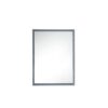 James Martin 803-M23.6-MGG Milan 23.6 Inch Rectangular Cube Mirror in Modern Grey Glossy