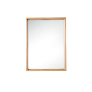 James Martin 803-M23.6-NTA Milan 23.6 Inch Rectangular Cube Mirror in Natural Ash