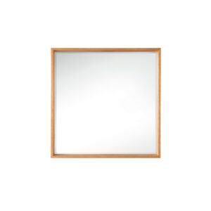 James Martin 803-M35.4-NTA Milan 35.4 Inch Square Cube Mirror in Natural Ash