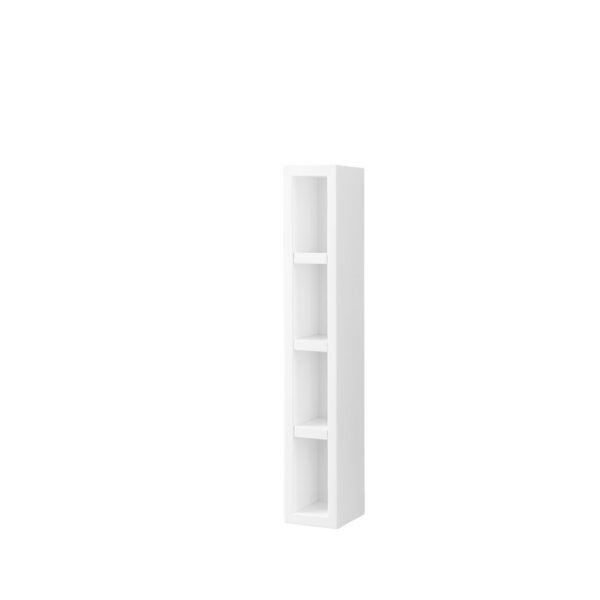 James Martin 803-SC424-GW Milan 12 Inch Storage Cabinet (Small) in Glossy White