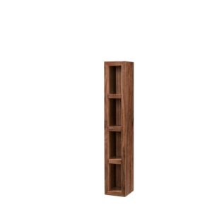 James Martin 803-SC424-WLT Milan 12 Inch Storage Cabinet (Small) in Mid Century Walnut