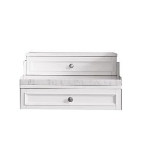 James Martin 825-DU22-BW De Soto 23 Inch Optional Drawer Unit in Bright White