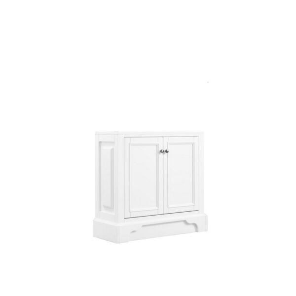 James Martin 825-HB30-BW De Soto 32 Inch Hutch Base (for Double Tower Hutch) in Bright White