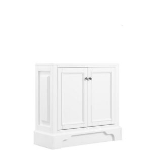 James Martin 825-HB30-BW De Soto 32 Inch Hutch Base (for Double Tower Hutch) in Bright White