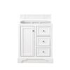 James Martin 825-V30-BW-3GEX De Soto 31 Inch Single Vanity in Bright White with 3 cm Grey Expo Quartz Top with Sink