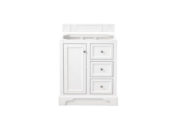 James Martin 825-V30-BW-3GEX De Soto 31 Inch Single Vanity in Bright White with 3 cm Grey Expo Quartz Top with Sink