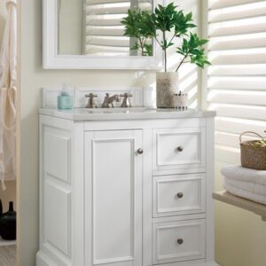 James Martin 825-V30-BW De Soto 31 Inch Single Vanity in Bright White