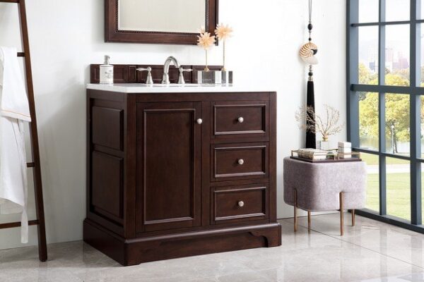 James Martin 825-V36-BNM De Soto 37 Inch Single Vanity in Burnished Mahogany