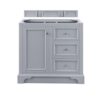 James Martin 825-V36-SL De Soto 37 Inch Single Vanity in Silver Gray