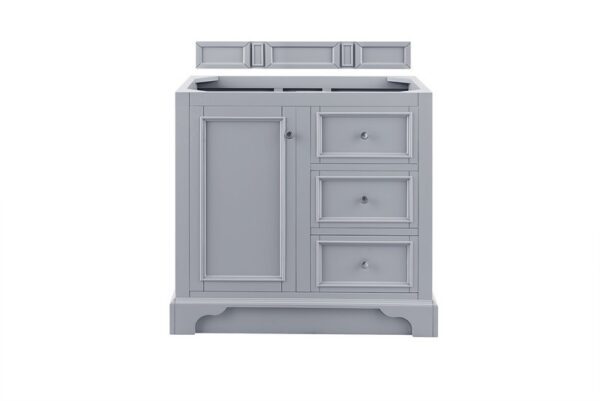 James Martin 825-V36-SL De Soto 37 Inch Single Vanity in Silver Gray