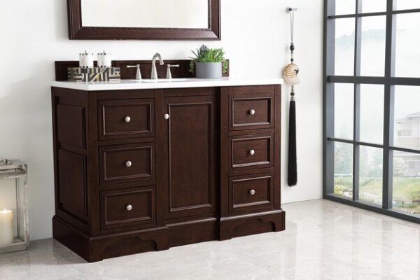 James Martin 825-V48-BNM De Soto 49 Inch Single Vanity in Burnished Mahogany