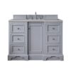 James Martin 825-V48-SL-3ESR De Soto 48 Inch Single Vanity in Silver Gray with 3 CM Eternal Serena Quartz Top