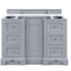 James Martin 825-V48-SL De Soto 49 Inch Single Vanity in Silver Gray