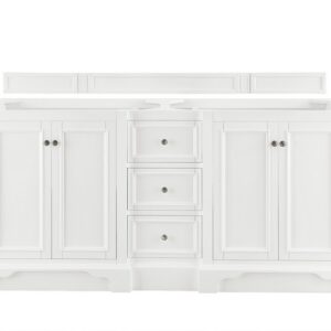 James Martin 825-V72-BW De Soto 73 Inch Double Vanity in Bright White