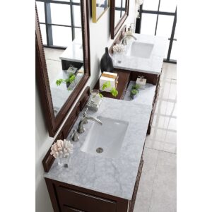 James Martin 825-V94-DU 96 1/2 Inch Free-Standing Double Sink Bathroom Vanity with 3 CM Top