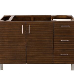 James Martin 850-V48-AWT Metropolitan 48 Inch Single Vanity in American Walnut