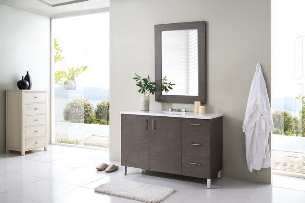 James Martin 850-V48-SOK Metropolitan 48 Inch Single Vanity in Silver Oak