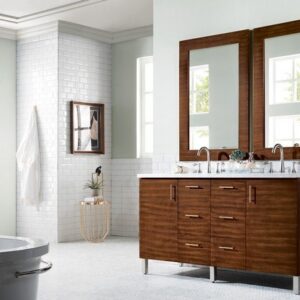 James Martin 850-V60D-AWT Metropolitan 60 Inch Double Vanity in American Walnut