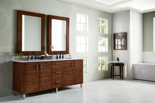 James Martin 850-V72-AWT Metropolitan 72 Inch Double Vanity in American Walnut