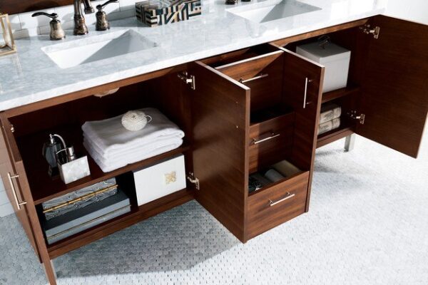 James Martin 850-V72-AWT Metropolitan 72 Inch Double Vanity in American Walnut