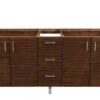 James Martin 850-V72-AWT-3GEX Metropolitan 72 Inch Double Vanity in American Walnut with 3 cm Grey Expo Quartz Top with Sink