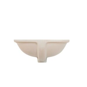 Altair 9003-BAS-WH Lily 18 3/8 Inch Oval Ceramic Undermount Bathroom Sink - White