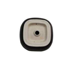 Altair 9005-BAS-BL Zion 16 3/4 Inch Square Ceramic Undermount Bathroom Sink - Black