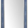 James Martin 961-M28-SL-DB Element 28 Inch Mirror in Silver with Delft Blue