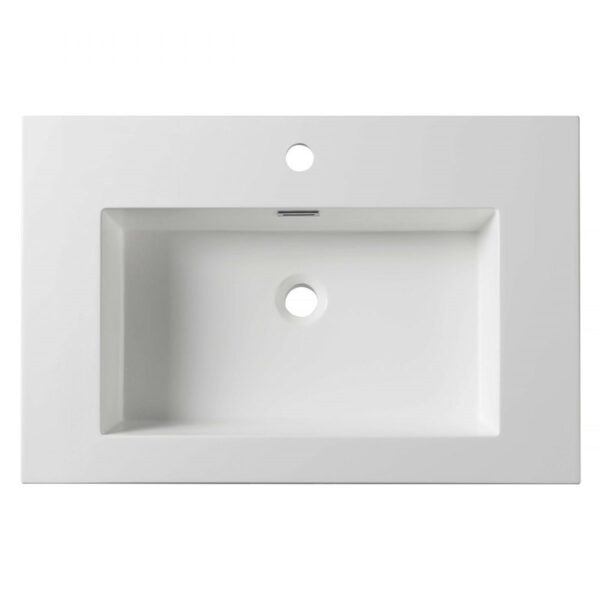 Blossom A10 2418 25 23 7/8 Inch Acrylic Top-Mount Bathroom Sink