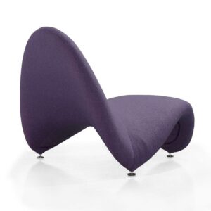 Manhattan Comfort MoMa Purple Wool Blend Accent Chair