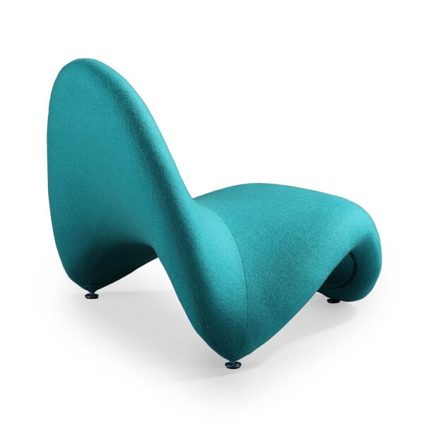 Manhattan Comfort MoMa Teal Wool Blend Accent Chair