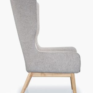 Manhattan Comfort Sampson Wheat and Natural Twill Accent Chair