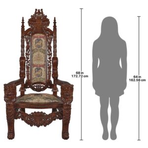 Design Toscano AF1038 36 Inch Lord Raffeles Throne