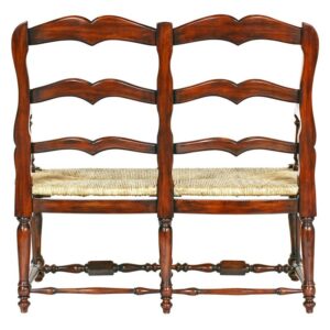 Design Toscano AF1287 44 Inch Provincial French Ladderback Settee