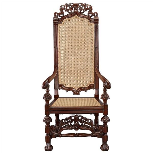 Design Toscano AF1554 28 Inch William and Mary Arm Chair