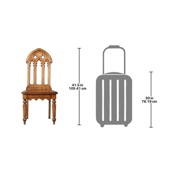 Design Toscano AF1840 19 Inch Abbey Gothic Revival Chair