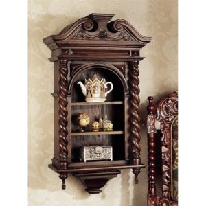 Design Toscano AF2104 20 Inch Charles II Wall Cabinet