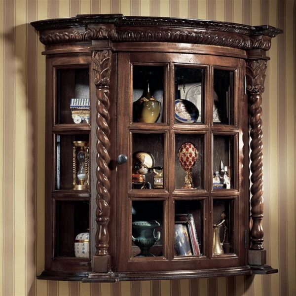 Design Toscano AF2119 25 Inch Cardington Square Manor Wall Cabinet