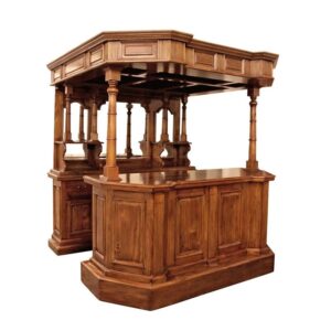 Design Toscano AF35056 84 Inch Tewkesbury Inn Pub Pine Bar