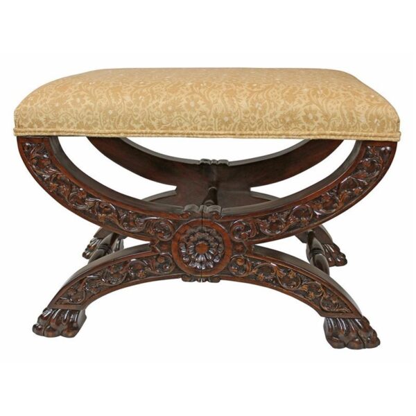 Design Toscano AF51296 23 1/2 Inch Renaissance Curulis Ottoman