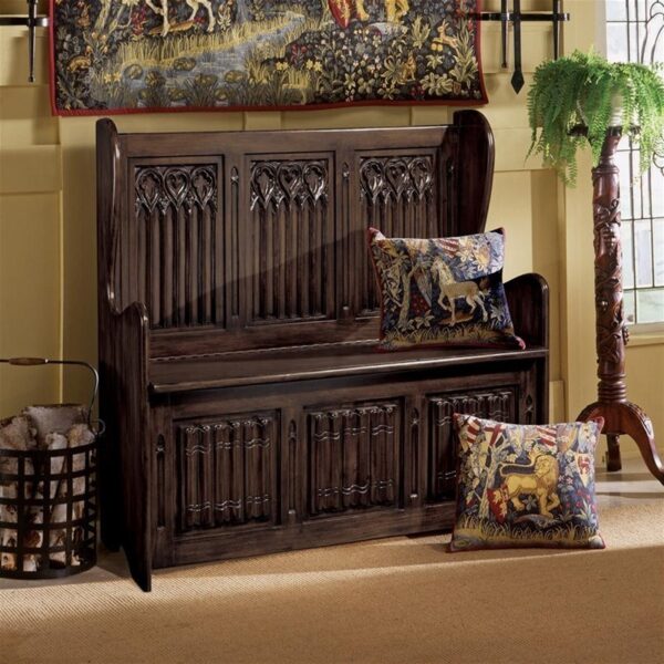 Design Toscano AF51311 45 Inch Kylemore Abbey Gothic Bench