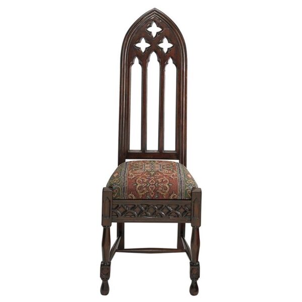 Design Toscano AF51320 18 Inch Viollet Le Duc Gothic Side Chair