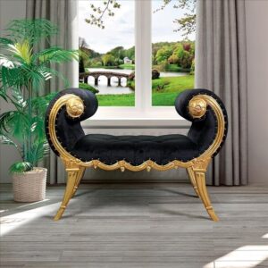 Design Toscano AF51695 45 Inch Apolline Crescent Scrolled Bench