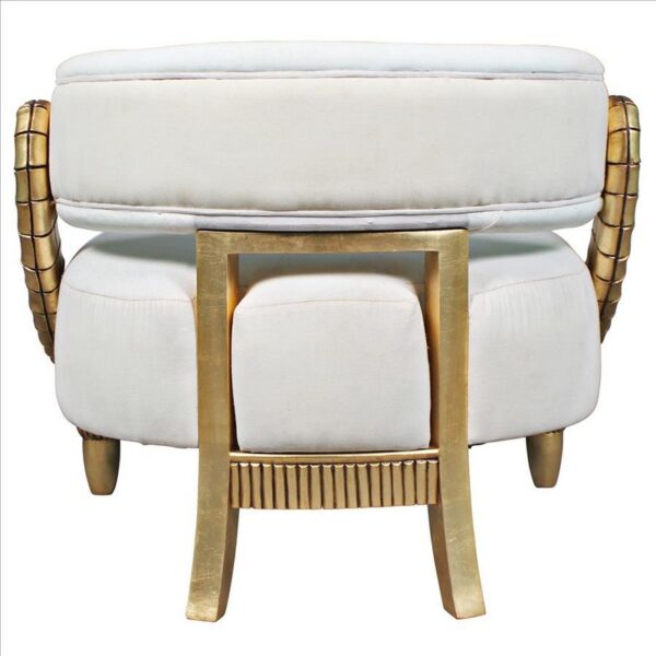 Design Toscano AF51698 Ammon 34 1/2 Inch Horn Contemporary Tub Chair