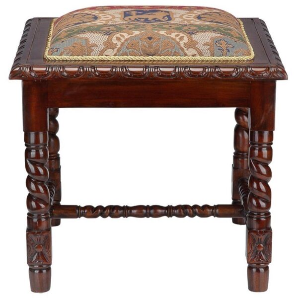 Design Toscano AF51763 21 1/2 Inch Charles II Gothic Stool