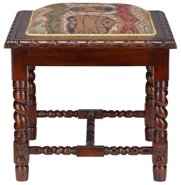 Design Toscano AF51763 21 1/2 Inch Charles II Gothic Stool