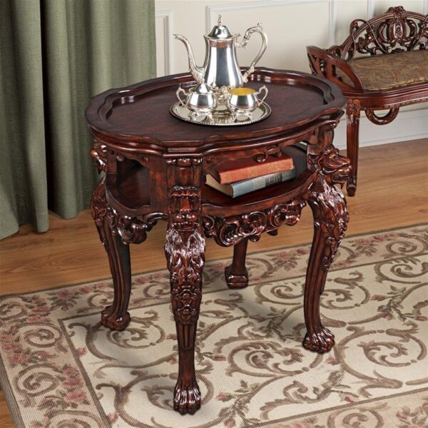 Design Toscano AF57134 29 Inch Lord Raffles Lion Table